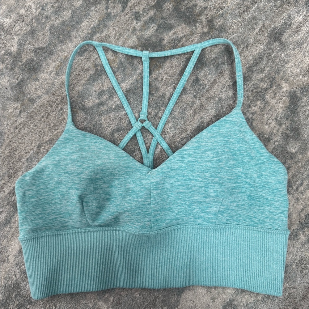 ALO Women's Teal Strappy Bralette